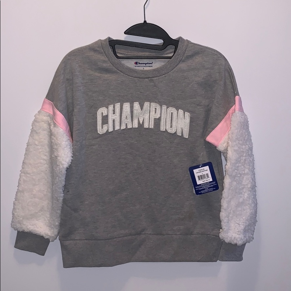 NEW Girls CHAMPION Sweatshirt Sherpa